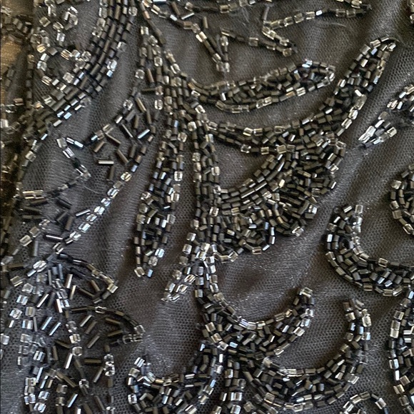 Primavera Couture Midnight Black Sequin Mini Dress Size 4 - Picture 7 of 9